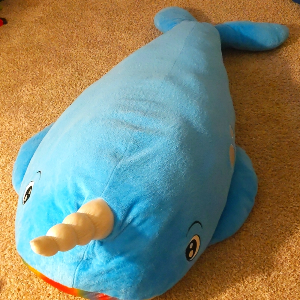 Stuffed big narwhal